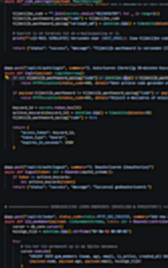 Backend Code Screenshot